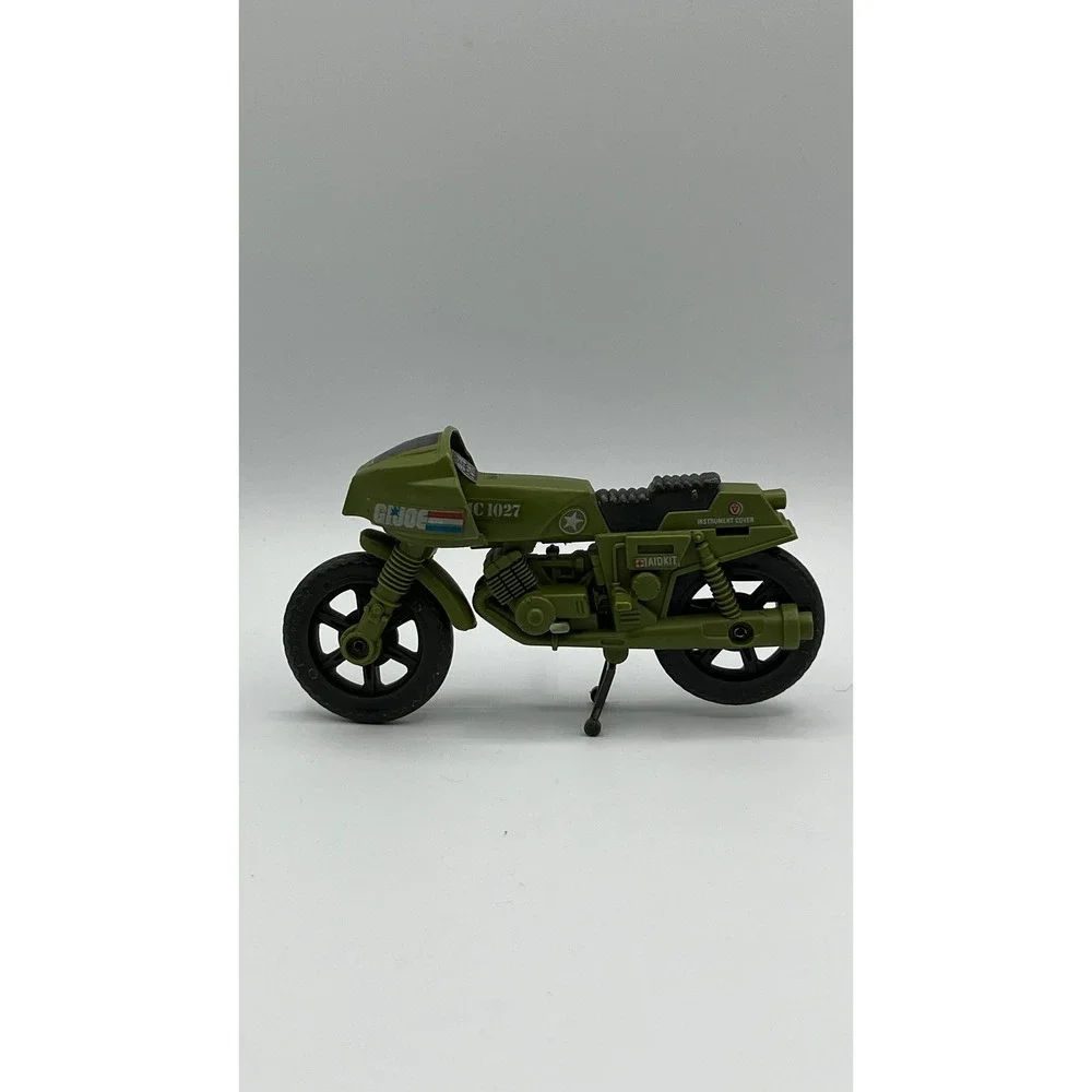 Vintage 1982 GI Joe RAM Cycle Rapid Fire Motorcycle Military Vehicle Olive Drab
